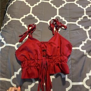 Stylish Red Women's Top